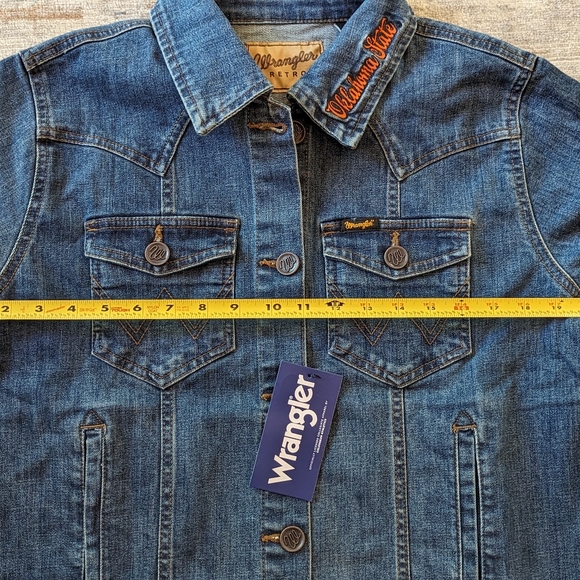Wrangler Retro Oklahoma State Cowboys Denim Jacket Women's - Picture 14 of 14